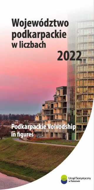 Powiększ obraz: Cover of the publication Podkarpackie Voivodship in figures 2022