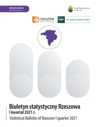 Powiększ obraz: Cover of the publication Statistical Bulletin of Rzeszów quarter 1 2021