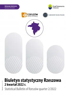 Powiększ obraz: Cover of the publication Statistical Bulletin of Rzeszów quarter 2 2022