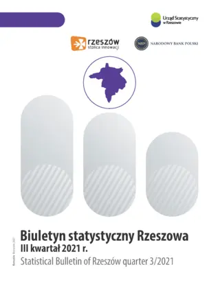 Powiększ obraz: Cover of the publication Statistical Bulletin of Rzeszów quarter 3 2021