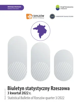 Powiększ obraz: Cover of the publication Statistical Bulletin of Rzeszów quarter 3 2022