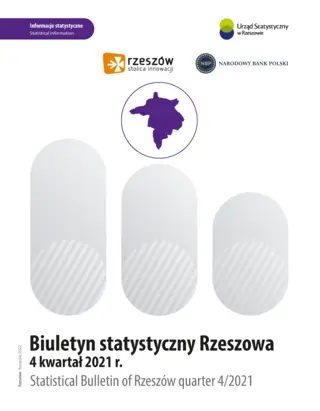 Powiększ obraz: Cover of the publication Statistical Bulletin of Rzeszów quarter 4 2021