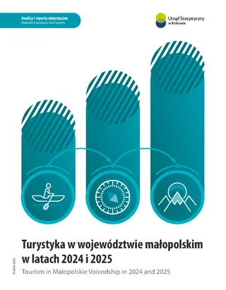 Powiększ obraz: Cover Tourism in Małopolskie Voivodship in 2024 and 2025