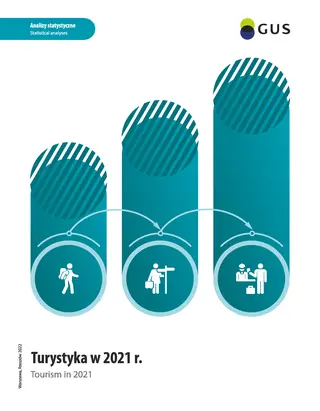 Powiększ obraz: Okładka publikacji Turystyka w 2021 r.