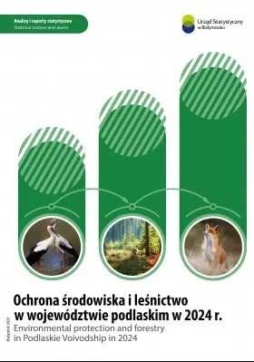 Powiększ obraz: Publication cover Environmental protection and forestry in Podlaskie Voivodship in 2024