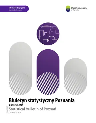 Powiększ obraz: Cover of Statistical bulletin of Poznan 2024 – quarter 3/2024