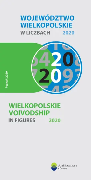 Powiększ obraz: Okładka folderu Województwo wielkopolskie w liczbach 2020