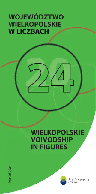 Powiększ obraz: Okładka folderu Województwo wielkopolskie w liczbach 2024