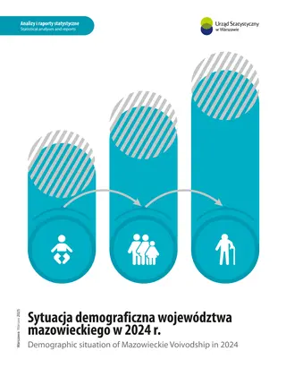 Powiększ obraz: Okładka Sytuacja demograficzna województwa mazowieckiego w 2024 r.