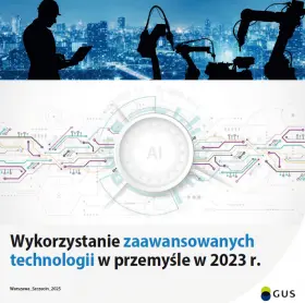 Powiększ obraz: Okładka foldera Wykorzystanie zaawansowanych technologii w przemyśle w 2023 r. 