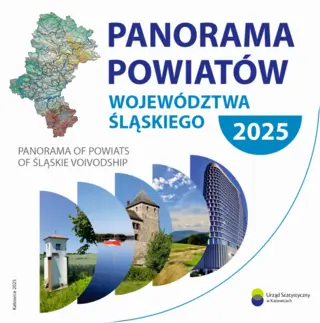 Powiększ obraz: Panorama powiatów województwa śląskiego 2025 - okładka