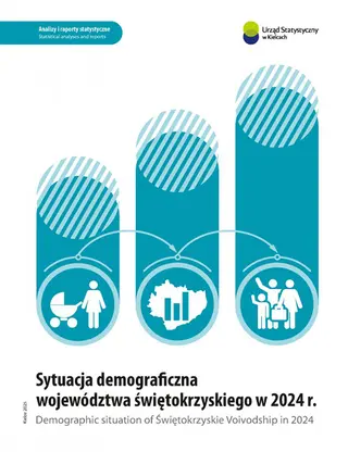 Powiększ obraz: Sytuacja demograficzna województwa świętokrzyskiego w 2024 r. - okładka