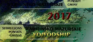 Powiększ obraz: Okładka publikacji pt. Województwo Warmińsko-Mazurskie 2017 – Podregiony, Powiaty, Gminy