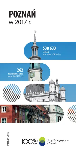 Powiększ obraz: Okładka folderu Poznań w 2017 r.