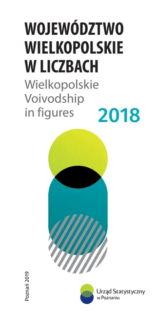 Powiększ obraz: Okładka folderu Województwo wielkopolskie w liczbach 2018 - wkładka