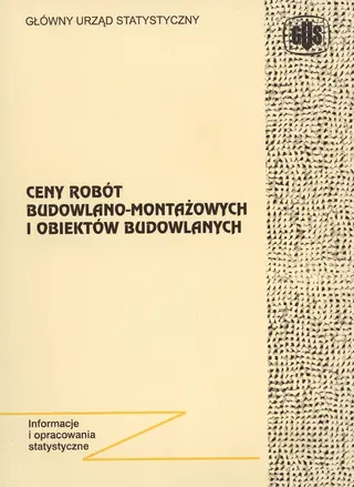 Powiększ obraz: Okładka publikacji Ceny robót budowlano-montażowych