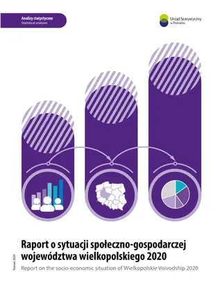 Powiększ obraz: Cover of Report on the socio-economic situation of Wielkopolskie Voivodship 2020
