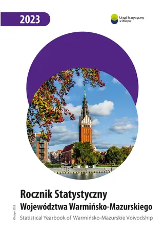 Powiększ obraz: Cover of the publication Statistical Yearbook of Warmińsko-Mazurskie Voivodship 2023