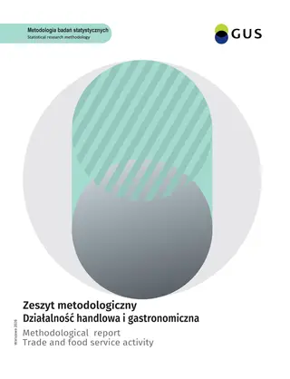 Powiększ obraz: Okładka publikacji Zeszyt metodolgiczny. Działalność handlowa i gastronomiczna