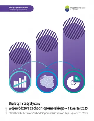 Powiększ obraz: Okładka - Biuletyn statystyczny województwa zachodniopomorskiego - 1 kwartał 2025