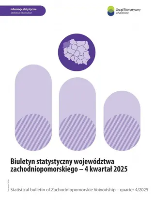 Powiększ obraz: Cover - Statistical Bulletin of Zachodniopomorskie Voivodship - 4 quarter 2025