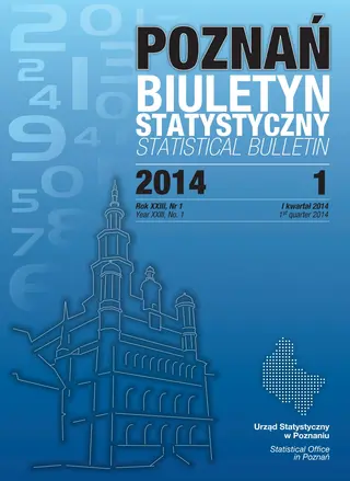 Powiększ obraz: Cover of Statistical Bulletin of Poznan – quarter 1/2014