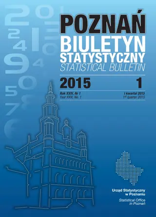 Powiększ obraz: Cover of Statistical Bulletin of Poznan – quarter 1/2015