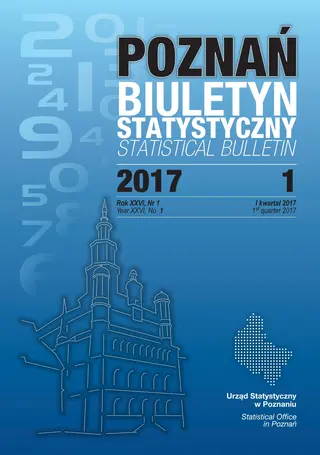 Powiększ obraz: Cover of Statistical bulletin of Poznan quarter 1/2017
