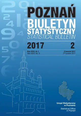 Powiększ obraz: Cover of Statistical bulletin of Poznan quarter 2/2017