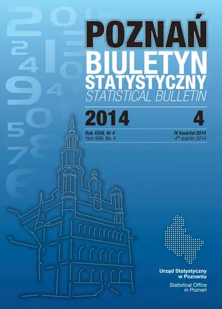 Powiększ obraz: Cover of Statistical Bulletin of Poznan – quarter 4/2014