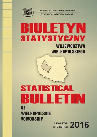 Powiększ obraz: Cover of Statistical Bulletin of Wielkopolskie Voivodship - III quarter 2016
