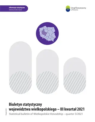 Powiększ obraz: Cover of Statistical bulletin of Wielkopolskie Voivodship - III quarter 2021
