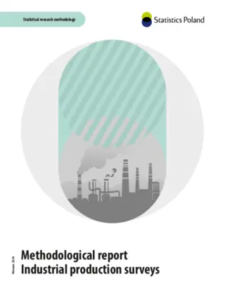 Powiększ obraz: Methodological report. Industrial production surveys. Cover of the publication