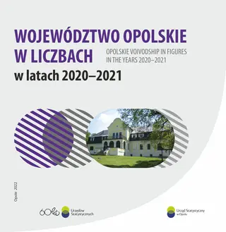 Powiększ obraz: Book cover of Opolskie voivodship in figures in the years 2020-2021