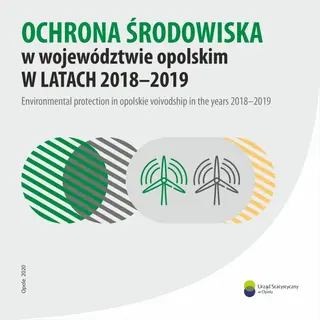 Powiększ obraz: Book cover of Environmental protection in Opolskie voivodship 2018-2019