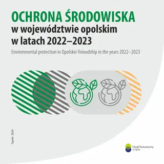 Powiększ obraz: Book cover of Environmental protection in Opolskie Voivodship 2022-2023