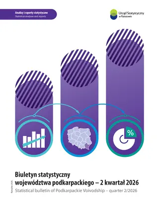 Powiększ obraz: Cover of the publication Statistical bulletin of Podkarpackie Voivodship quarter 2/2026