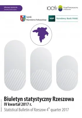Powiększ obraz: Cover of the publication Statistical Bulletin of Rzeszów quarter 4 2017