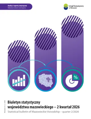 Powiększ obraz: Biuletyn statystyczny województwa mazowieckiego - 2 kwartał 2026 r. Okładka