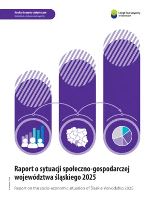 Powiększ obraz: Okładka publikacji pt. Raport o sytuacji społeczno-gospodarczej województwa śląskiego 2025