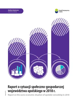 Powiększ obraz: Book cover of Report on the socio-economic situation of Opolskie Voivodship in 2018