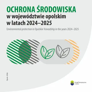Powiększ obraz: Okładka publikacji Ochrona środowiska w województwie opolskim w latach 2024-2025