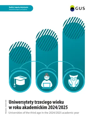 Powiększ obraz: Cover of the publication Universities of the third age in the 2024/2025 academic year