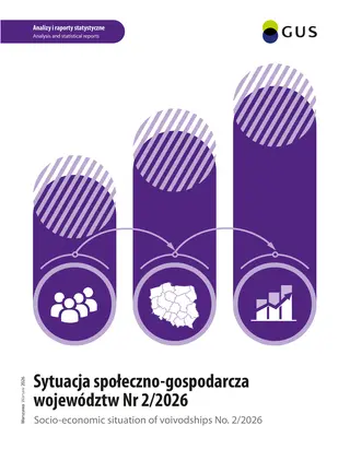 Powiększ obraz: Okładka publikacji Sytuacja społeczno-gospodarcza województw Nr 2/2026