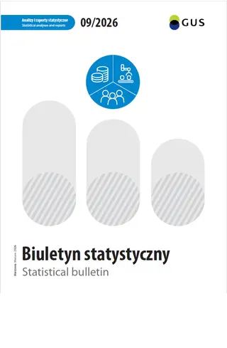 Powiększ obraz: Book cover Statistical bulletin 09/2026