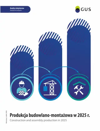 Powiększ obraz: Okładka publikacji Produkcja budowlano-montażowa w 2025 r.